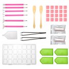 58PCS 5D Diamond Painting Accessories Kit DIY Wall Painting Mural Maker Tools Set