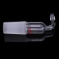 24/40 Glass Adapter Cone To Rubber Tube Right Angle Connection Hose Inlet Lab Glassware