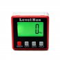 Red Precision Digital Protractor Inclinometer Level Box Digital Angle Finder Bevel Box with Magnet B