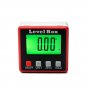 Red Precision Digital Protractor Inclinometer Level Box Digital Angle Finder Bevel Box with Magnet B