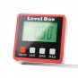 Red Precision Digital Protractor Inclinometer Level Box Digital Angle Finder Bevel Box with Magnet B