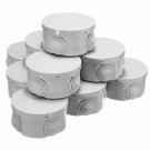 10Pcs set 80x40mm ABS IP44 Waterproof Round Shape Electric Junction Box Electric Project Enclosure C