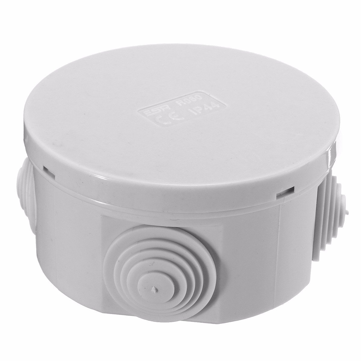 80x40mm ABS IP44 Waterproof Round Shape Electric Junction Box Electric Project Enclosure Case with 4