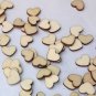 100Pcs Laser Engraving Rustic Wooden Love Heart Crafts DIY Wedding Table Scatter Confetti Vintage De