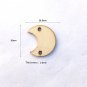 50Pcs Moon Shape Laser Engraving Wooden Sheet With 50 Iron Loops Set For Birthday Reminder DIY Hangi