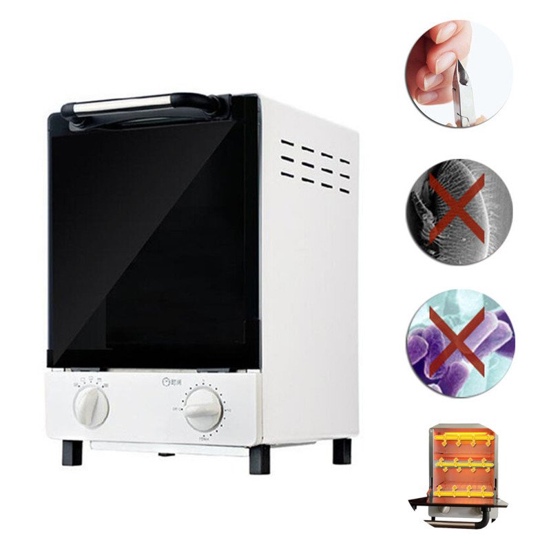 DANCINGNAIL 10L 900W High Temperature Sterilizer Double Deck Heat Sterilizer 220V for Dental Medical