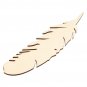 10pcs Laser Engraving MDF Feather Wooden Slices Diy Craft Laser Manufacturing Room Wedding Decoratio