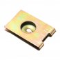 50pcs U-Type Clips For Bronze Tone Metal Spring Plate Car Door Panel Spire Fender Screw Fastener Nut