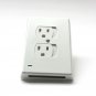 US Wall Socket 2 Socket Outlets Small Night Light Switch Panel With Led Induction Light Aisle Light