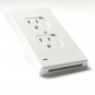 US Wall Socket 2 Socket Outlets Small Night Light Switch Panel With Led Induction Light Aisle Light