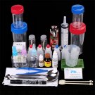 32Pcs Science Chemical Experiment Demonstration Tools Reagent Alcohol Lamp Full Set Storage Box