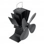 4 Blades Heat Powered Stove Fireplace Fan W/ Thermometer for Wood Log Burning Burner Stove