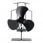 3-Blade Heat Powered Stove Fan W/ Thermometer for Wood Log Burning Burner Stove