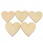 5Pcs 100mm Heart Wooden Board Tags Laser Engraving Sheet DIY Wood Craft Wedding Christmas Decoration