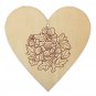 5Pcs 100mm Heart Wooden Board Tags Laser Engraving Sheet DIY Wood Craft Wedding Christmas Decoration