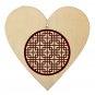 5Pcs 100mm Heart Wooden Board Tags Laser Engraving Sheet DIY Wood Craft Wedding Christmas Decoration