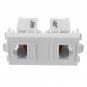 RJ45 Wall Plate Dual Port Socket Panel Building Materials Network Combination Connector Module