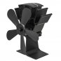 5 Blade Heat Self-Powered Stove Fan Wood Log Quiet Burner Fireplace Ecofan