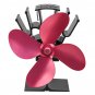 4 Blades Heat Powered Wood Stove Fan Ultra Quiet Fireplace Wood Burning Eco Fan