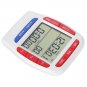 3-Line LCD Triple Digital Clock & Countdown Stopwatch Timer for Kitchen Laboratory
