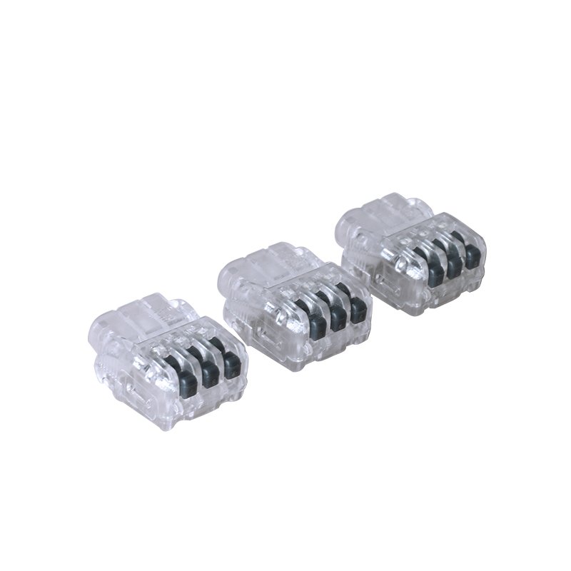 10Pcs H-513 Universal 3Pins Terminal Block Fast Wire Connectors Compact Wiring Connector