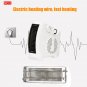 1450W Small Portable Electric Air Heater Warmer Fan Home Office Caravan Winter