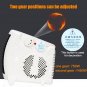 1450W Small Portable Electric Air Heater Warmer Fan Home Office Caravan Winter