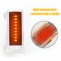 1450W Small Portable Electric Air Heater Warmer Fan Home Office Caravan Winter