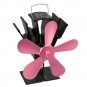 5 Blades Heat Powered Stove Fan For Wood Burner Fireplace Eco Friendly