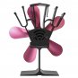 5 Blades Heat Powered Stove Fan For Wood Burner Fireplace Eco Friendly