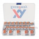 Excellway 30Pcs 2/3/5 Holes Spring Conductor Terminal Block Electric Cable Wire Connector