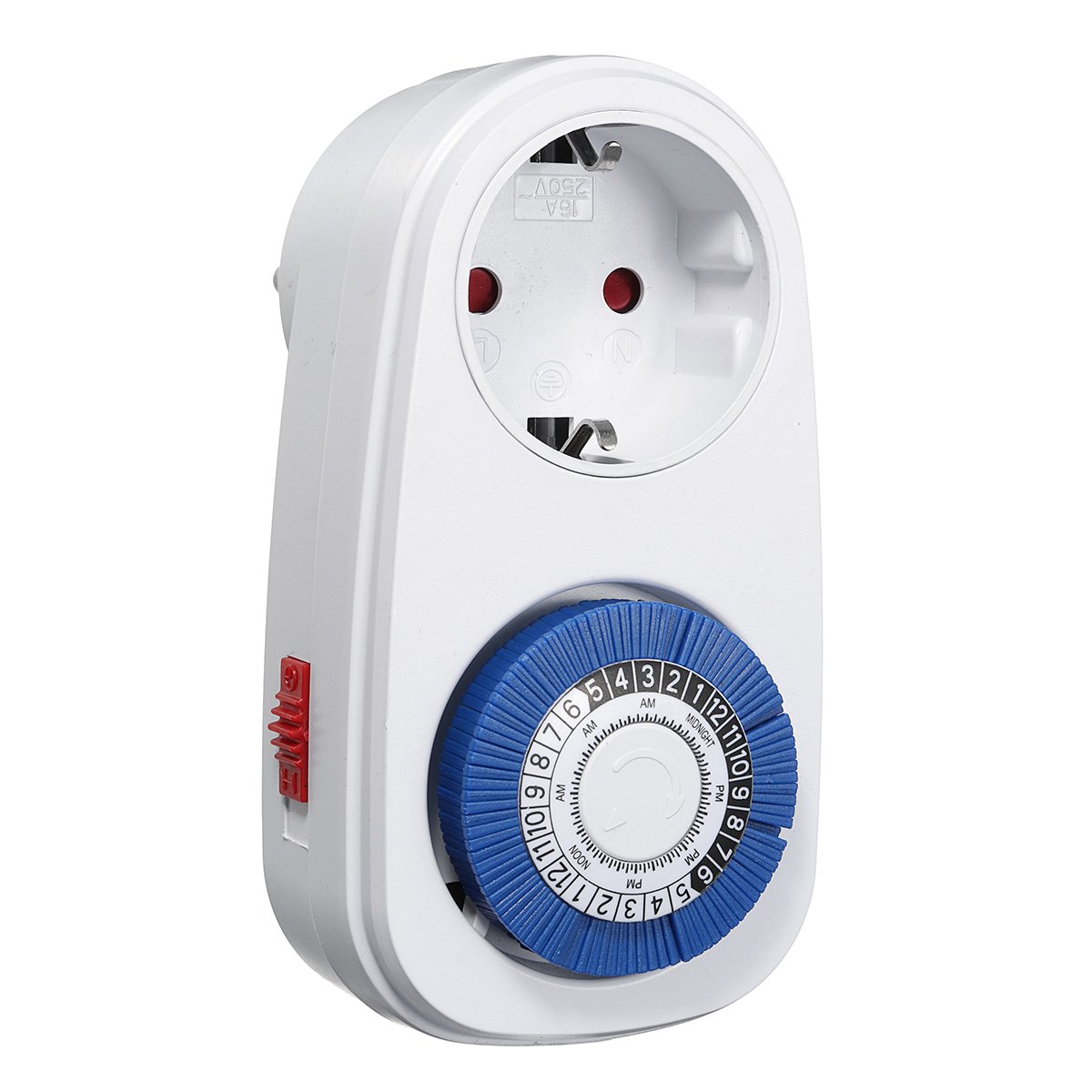 16A 220V 24 Hours Digital Countdown Timer Switch Socket Mechanical Time Wall Plug Switch