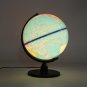 25cm 220V World Globe LED Illuminated Night Light Lamp Home Room Office Decor Children Gift
