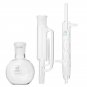 150ml Borosilicate Glass Soxhlet Extractor Condenser With Flat Bottom Flask Lab Glassware