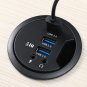 XDUH-334 4-Port USB 3.0 HUB External Stereo Audio Interface Sound Adapter Combo USB Charger