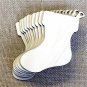 10Pcs Blank Christmas Stocking Wood Chip Sheet Hanging Tags Cutout Laser Engraving Wooden DIY