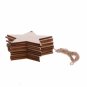 10Pcs Blank Star Shape Wood Chip Sheet Hanging Tags Cutouts Laser Engraving Wooden DIY Crafts