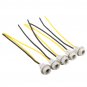 5Pcs T10 Connector Socket Bulb Light Harness PigTail T10 168 194 Rubber Wedge LED