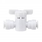 1/4 Inch Tube Quick Connector Double Pass Valve Fittings Connection Pipes for Water Filters