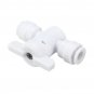 1/4 Inch Tube Quick Connector Double Pass Valve Fittings Connection Pipes for Water Filters