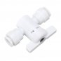 1/4 Inch Tube Quick Connector Double Pass Valve Fittings Connection Pipes for Water Filters