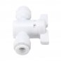 1/4 Inch Tube Quick Connector Double Pass Valve Fittings Connection Pipes for Water Filters