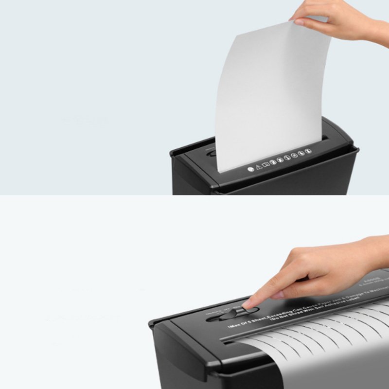 220V 10L Mini Desktop Electric Shredder Electric Cutter File Shredder Strip Office Home Paper Shred