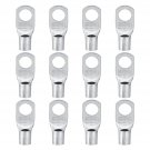 12 Pcs Copper Cable Lugs Wire Connector Terminal 2 AWG 35mm Hole 10mm Tinned Copper Terminals Conne