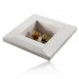 Junction Case 2 Binding Post Banana Plug Audio Jack Wall Face Plate Panel Speakers