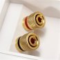 Junction Case 2 Binding Post Banana Plug Audio Jack Wall Face Plate Panel Speakers