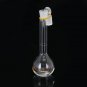25ml Clear Glass Volumetric Flask with Stopper Lab Chemistry Glassware Round Bottom