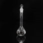 25ml Clear Glass Volumetric Flask with Stopper Lab Chemistry Glassware Round Bottom