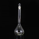 250mL Clear Glass Volumetric Flask w/ Glass Stopper Lab Chemistry Glassware