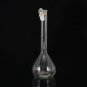 250mL Clear Glass Volumetric Flask w/ Glass Stopper Lab Chemistry Glassware